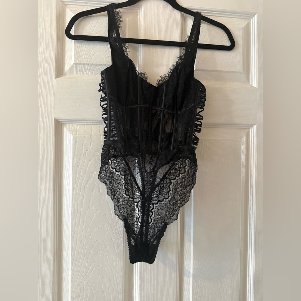 Victoria's Secret Black Lace Chemise